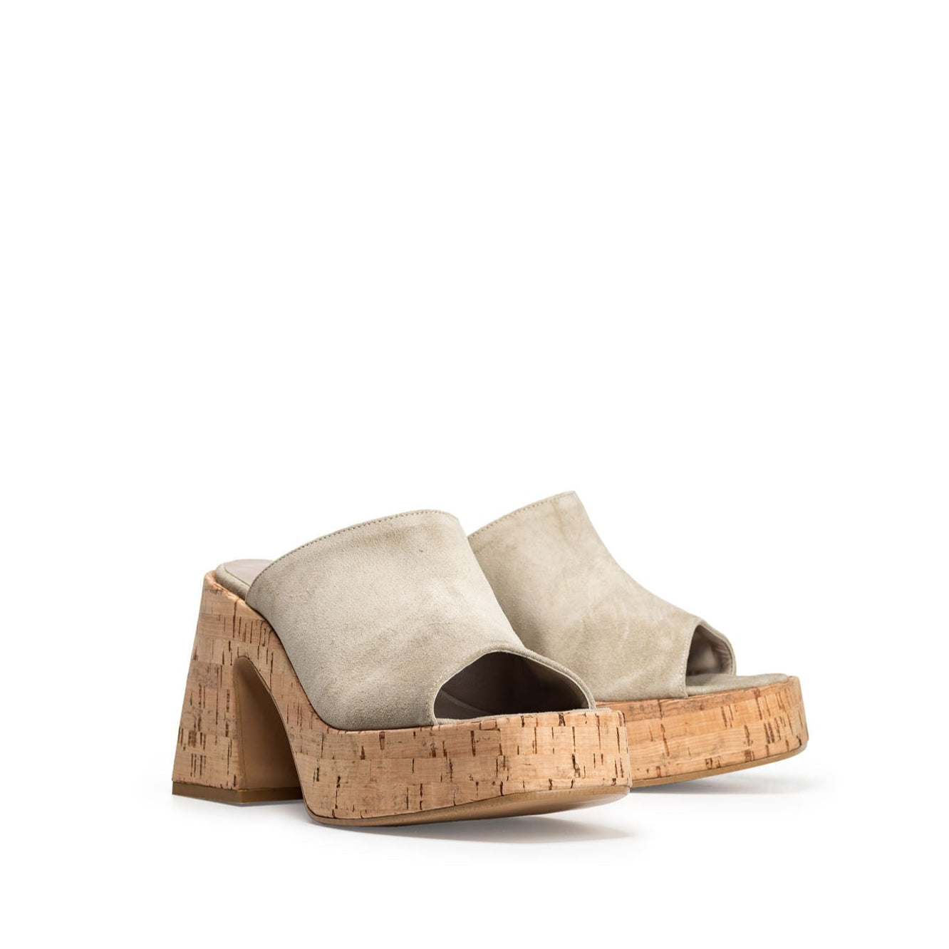 CLOG 02 - Mood Sandal Clog in Real Suede Sand