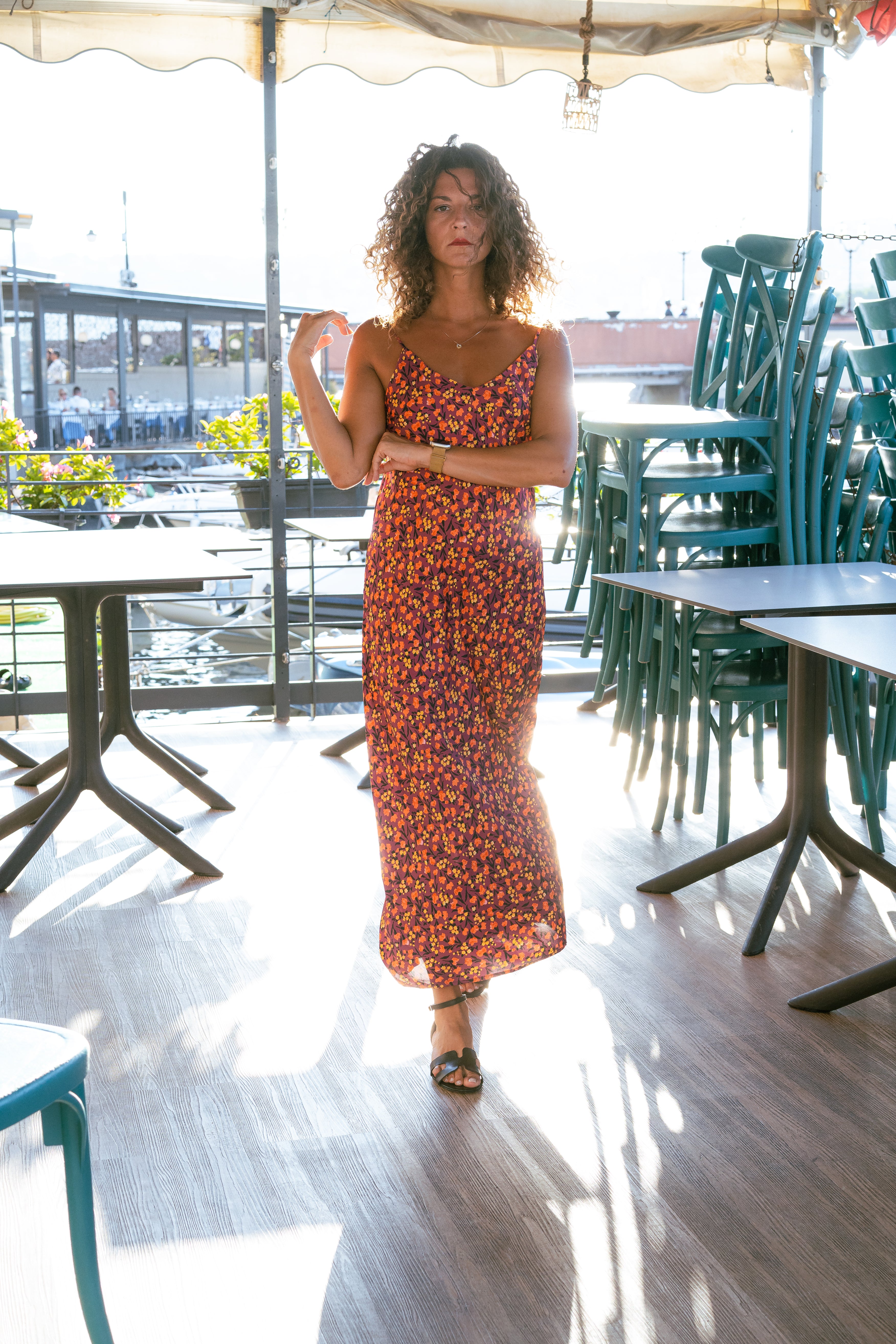 ERA - Ciabatta in Vera Pelle Nera con cinturino - Fascia H Small