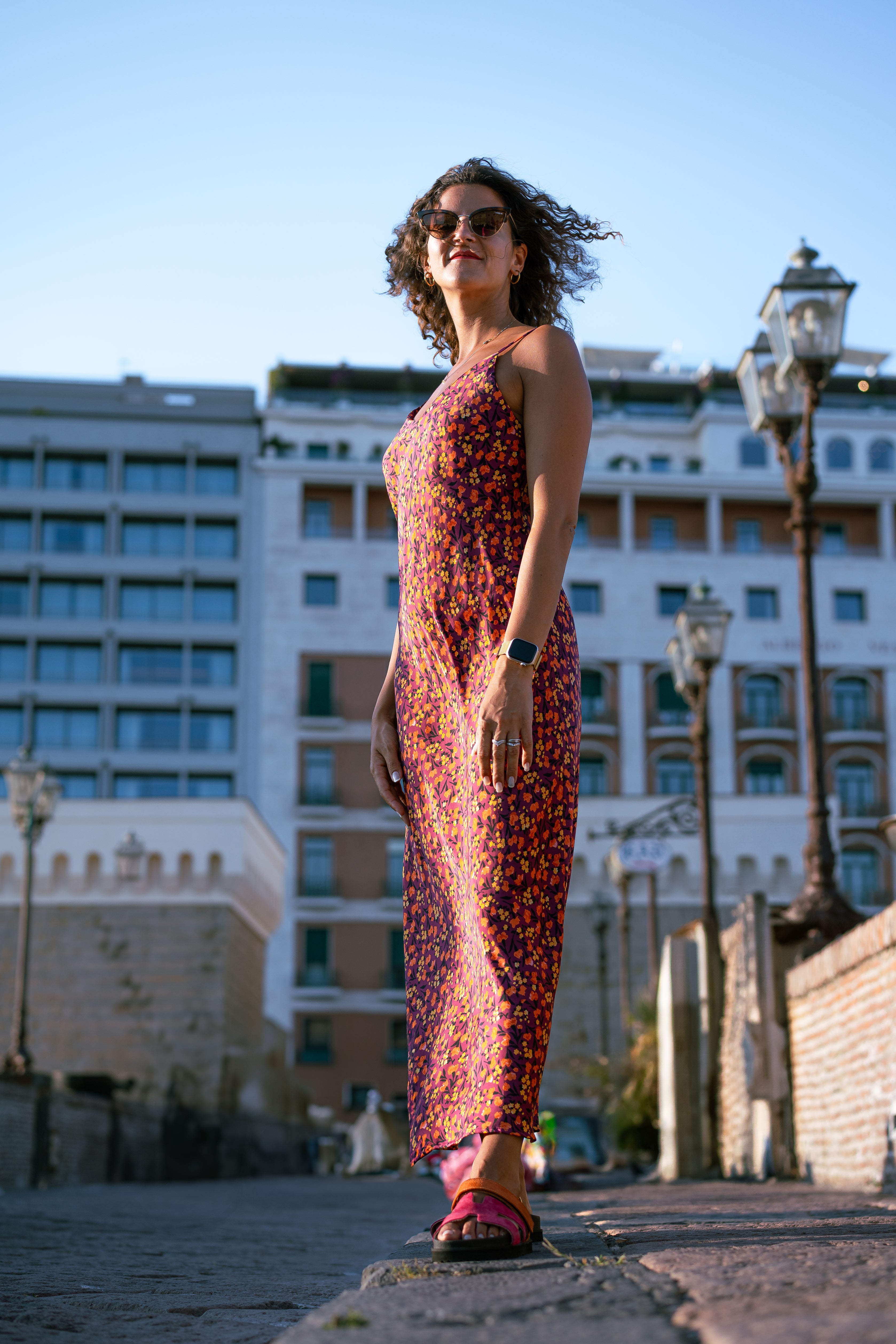 LUNA - Ciabatta in Vero Camoscio Bicolor con Fussbett Anatomico in Gomma da 3 Cm - Fascia H XL + Cinturino