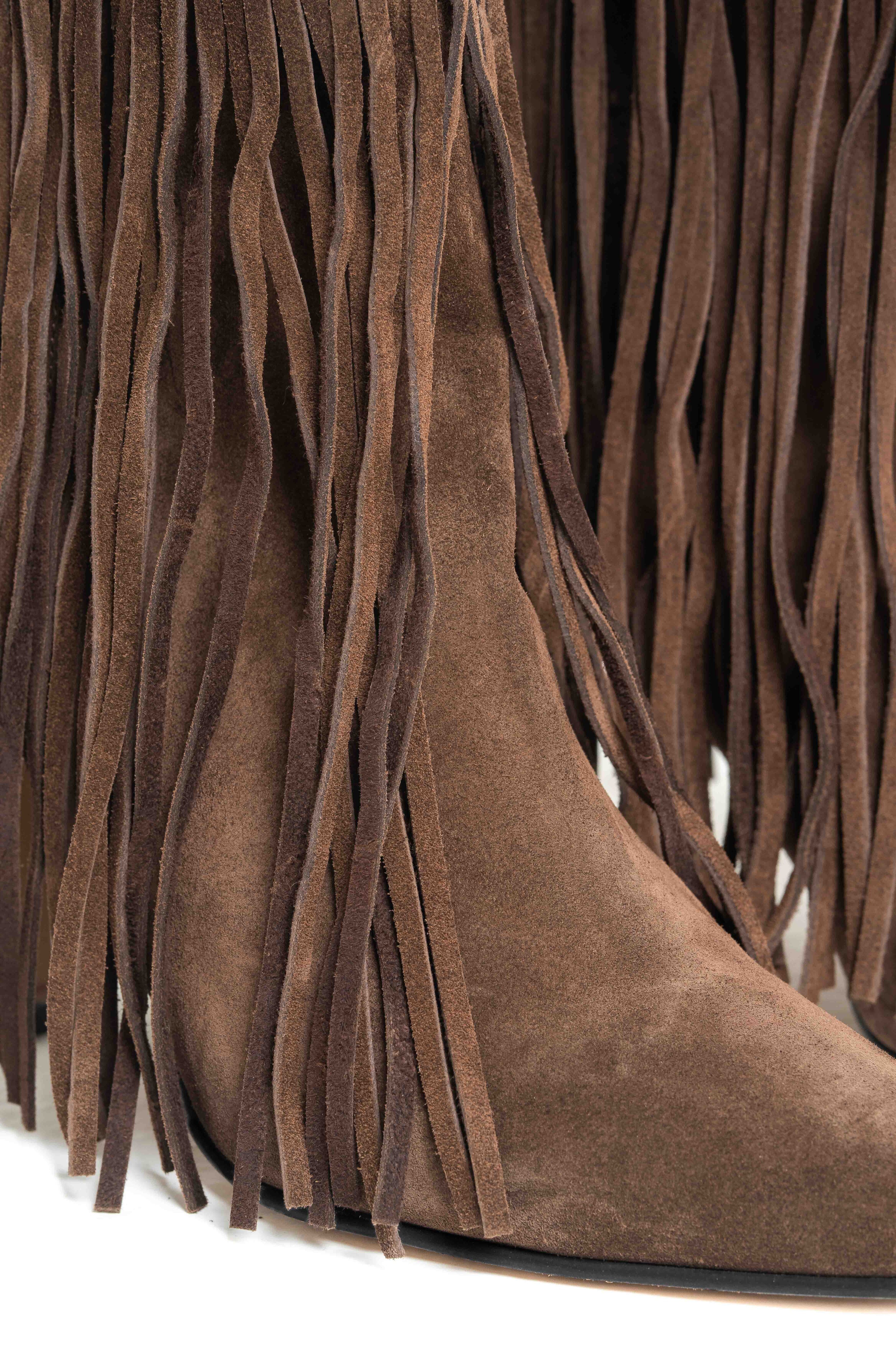 TR-347 - Botín tubular de piel auténtica color negro