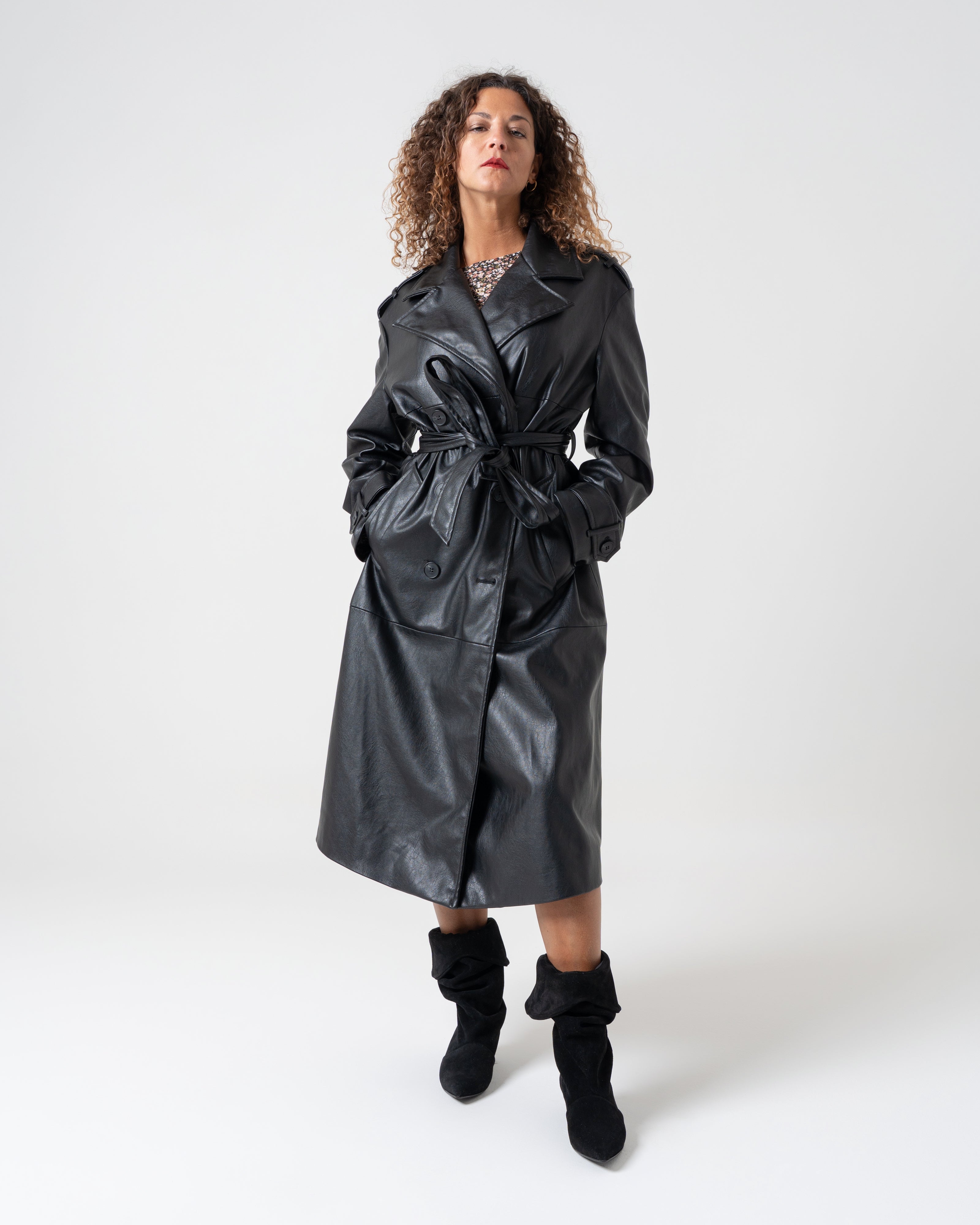 GIVI_FRANGE - Tubular ankle boot in real suede with fringes - 9 cm heel