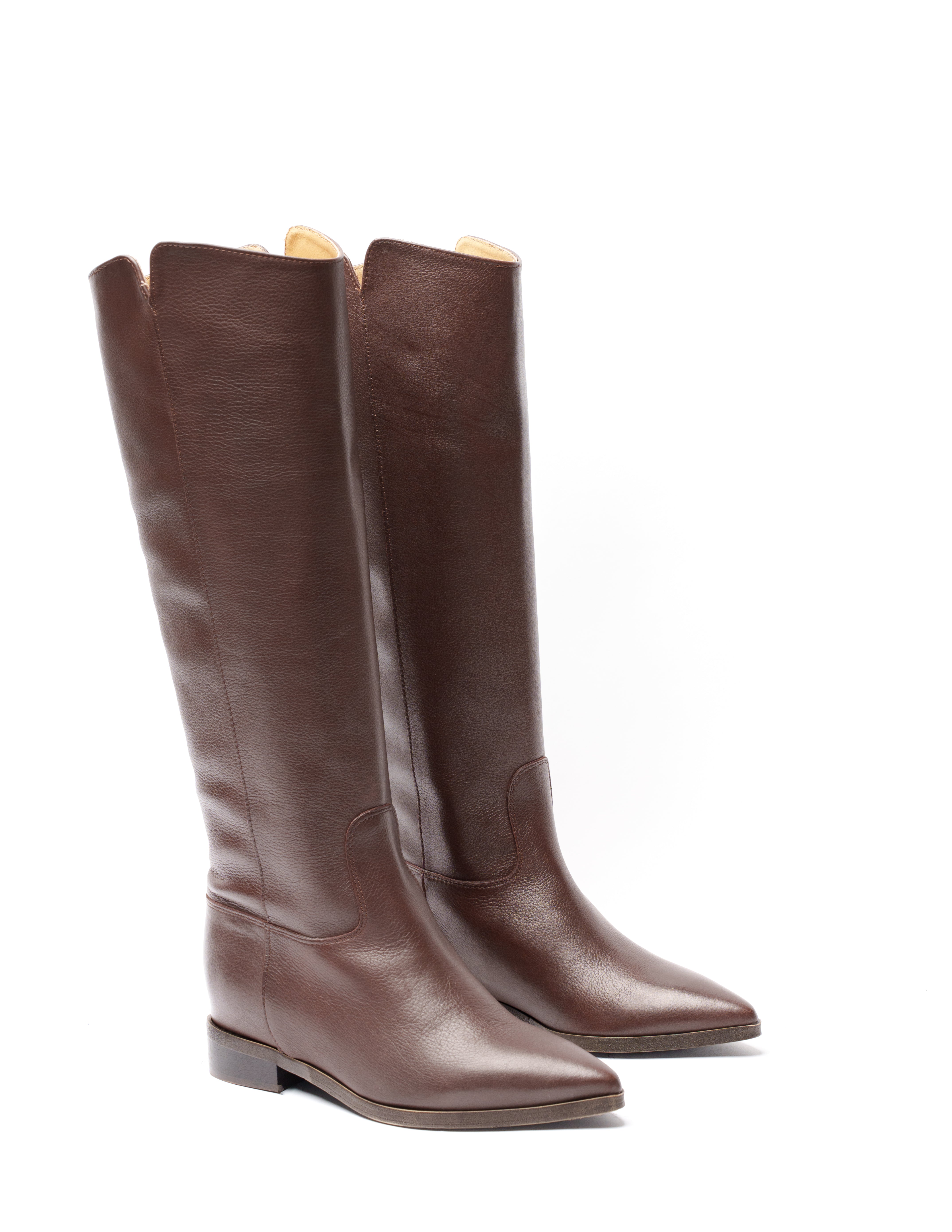 R40 - Genuine leather tubular boot with internal rise