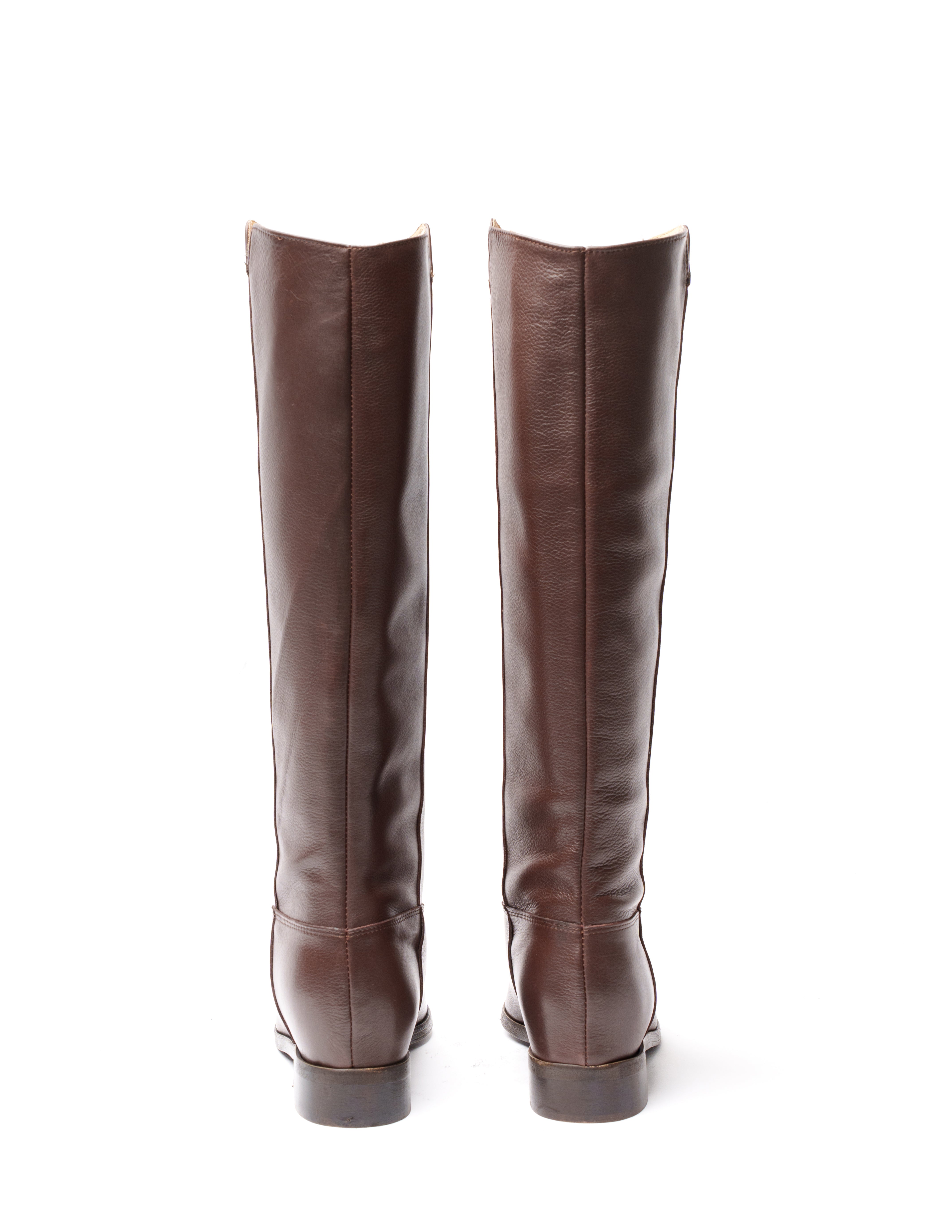 R40 - Genuine leather tubular boot with internal rise