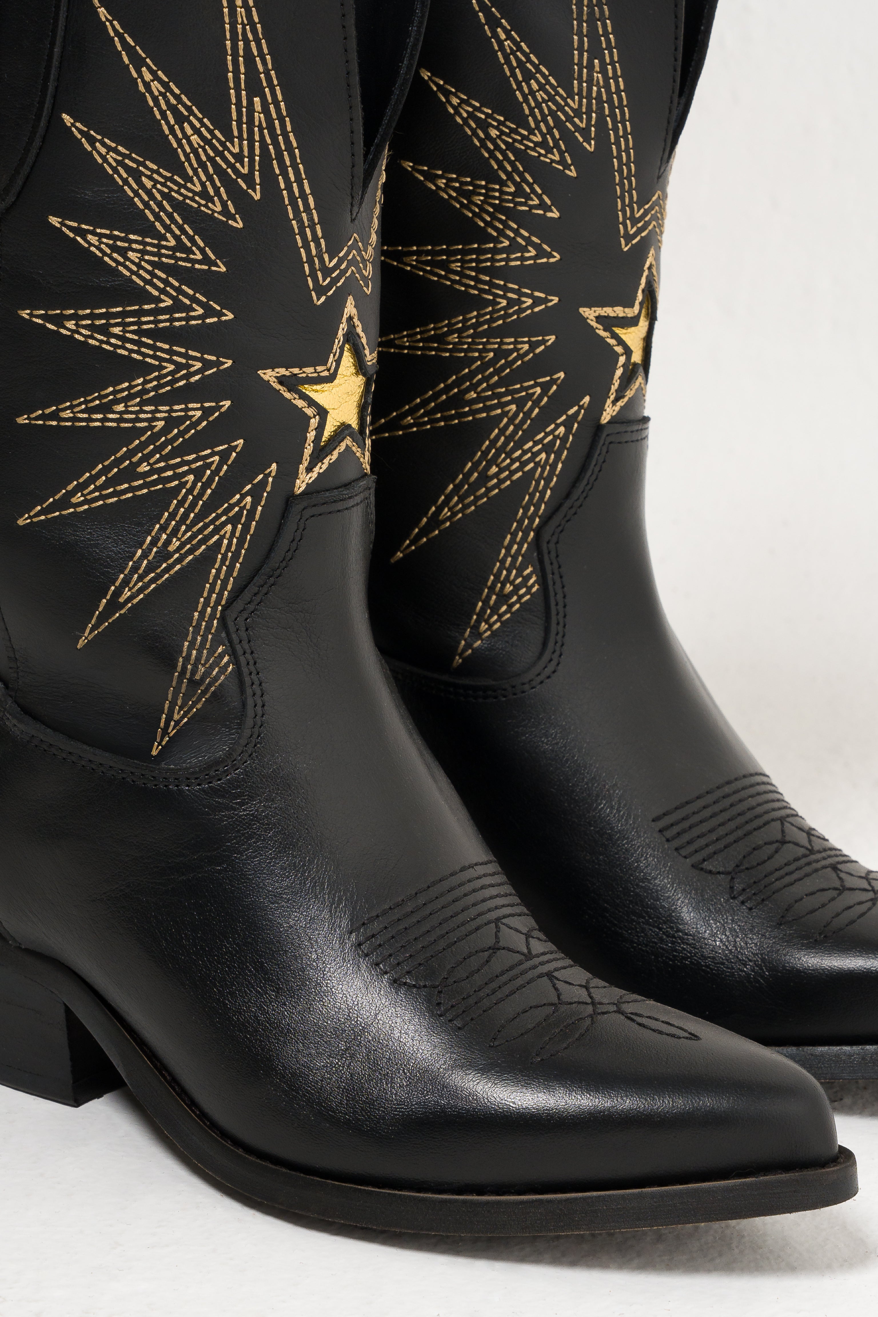 JULY LOW - Texan mood tubular boot in Real Suede and Genuine Leather