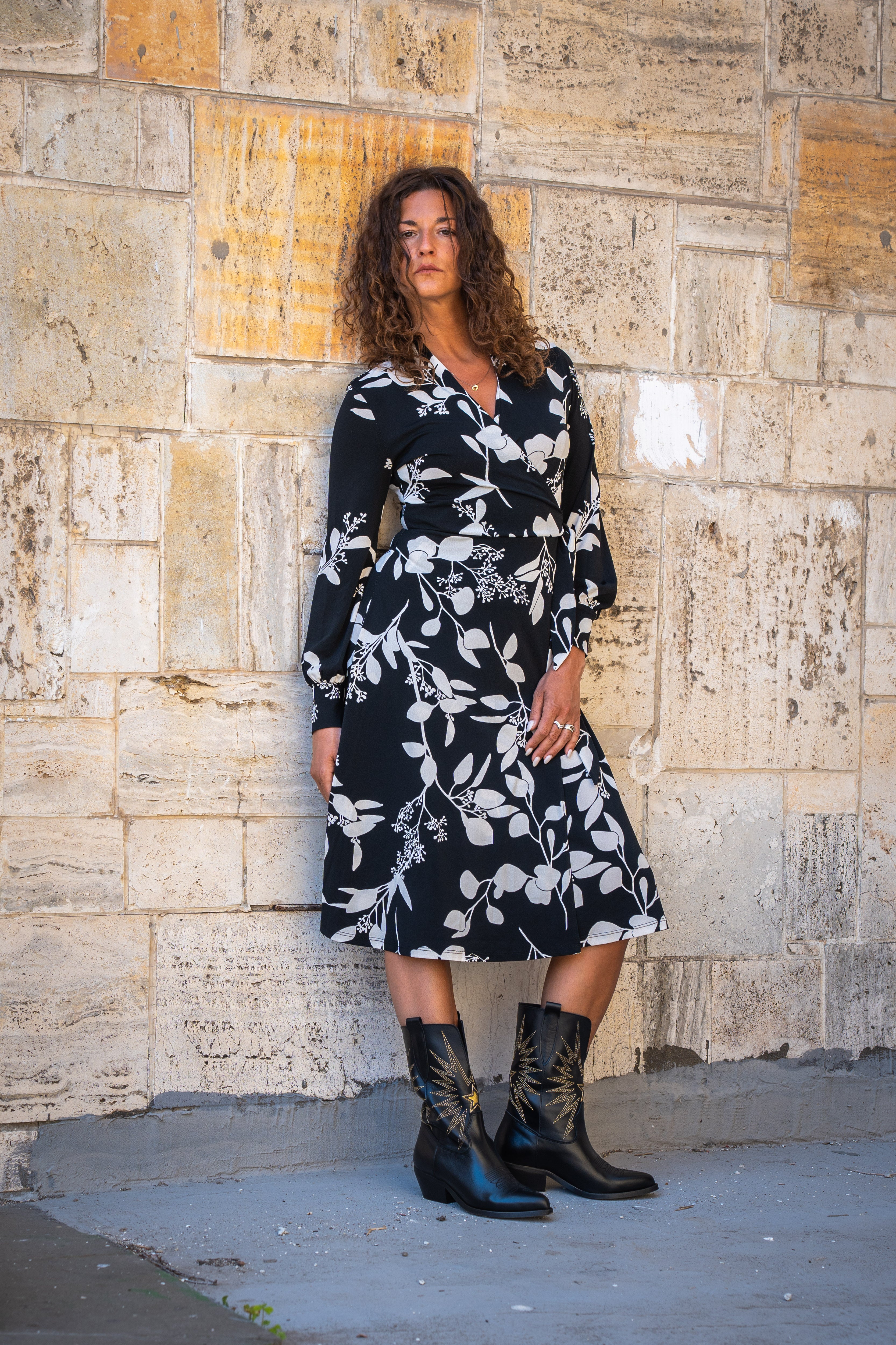 JULY LOW - Texan mood tubular boot in Real Suede and Genuine Leather