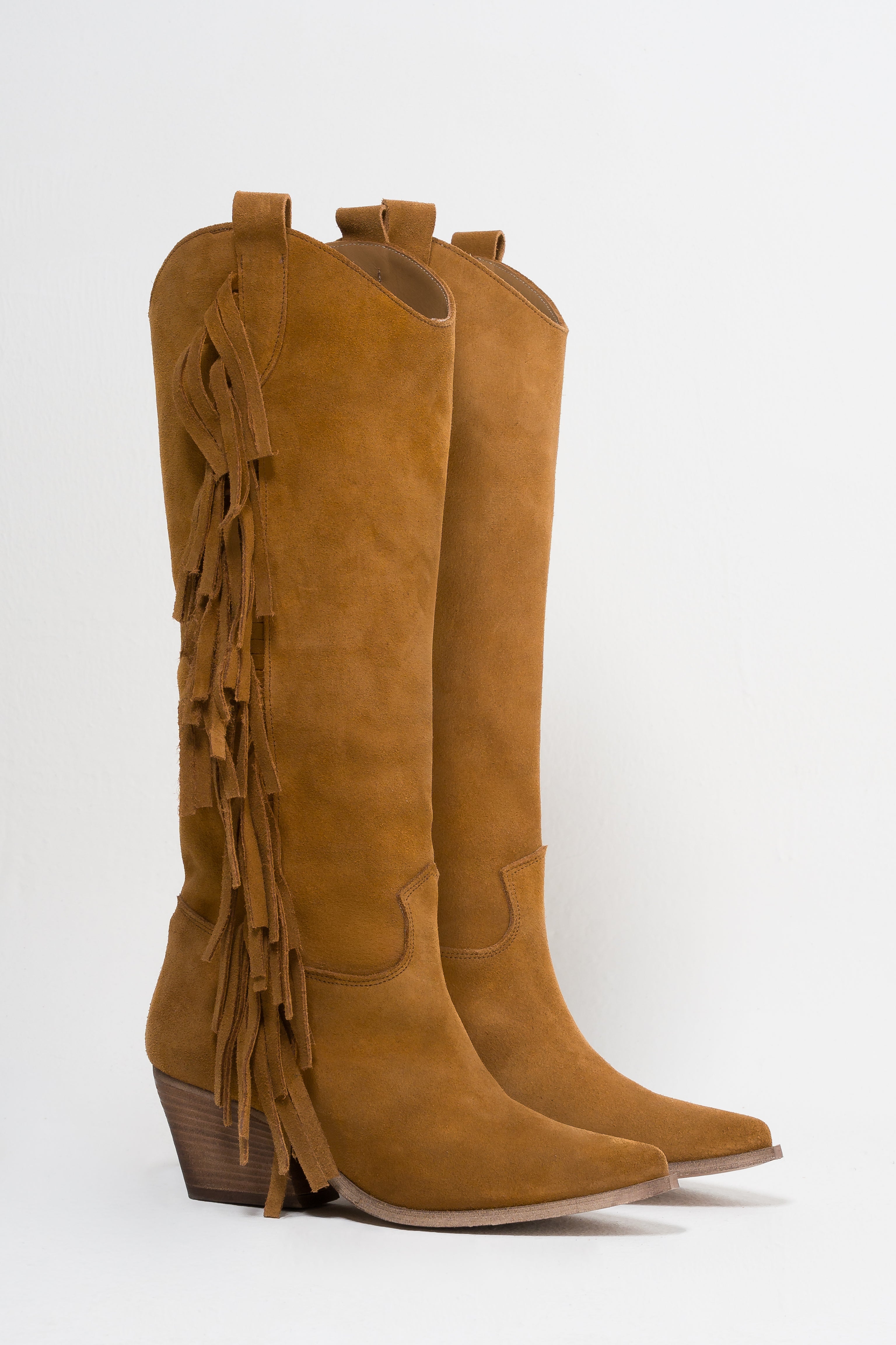 TEX 70 - Camperos mood boot in real suede with 7 cm heel
