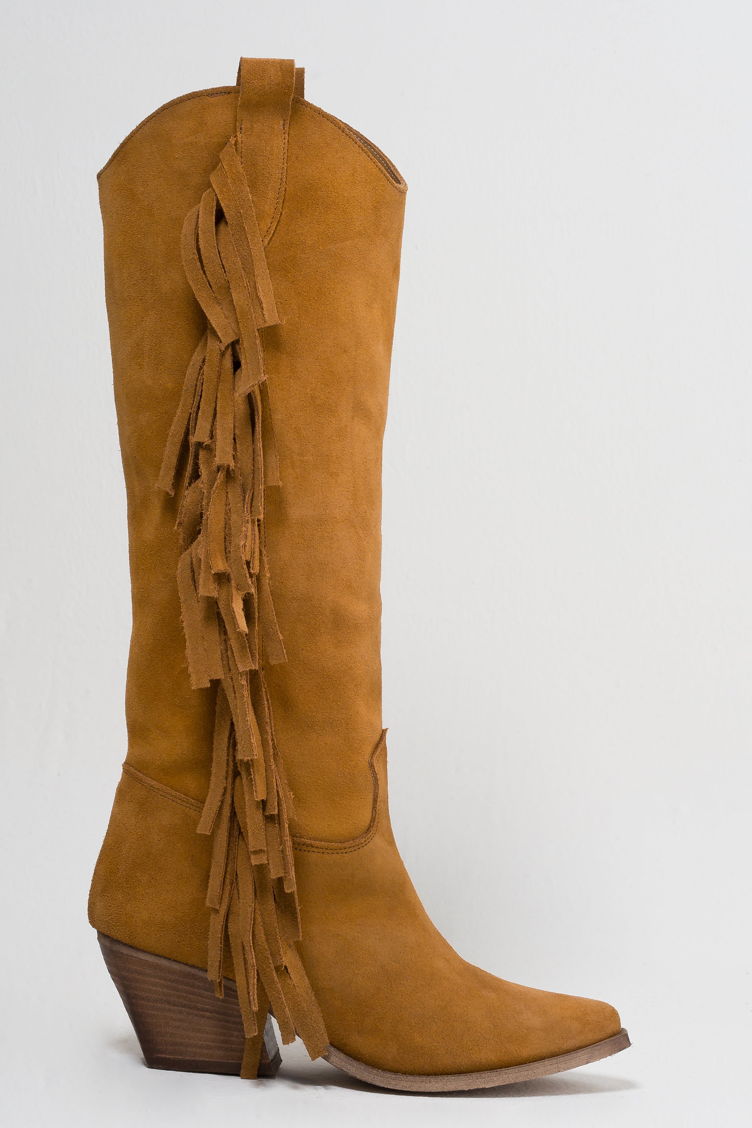 TEX 70 - Camperos mood boot in real suede with 7 cm heel