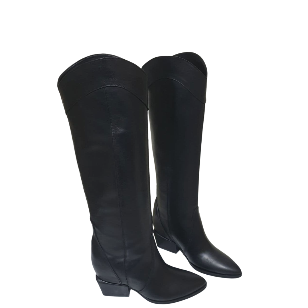 ALICE 300 - Genuine Leather tubular boot in Camperos mood with rise