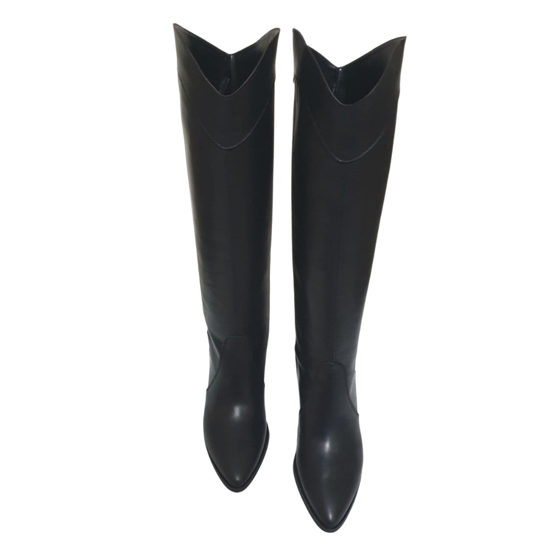 ALICE 300 - Genuine Leather tubular boot in Camperos mood with rise