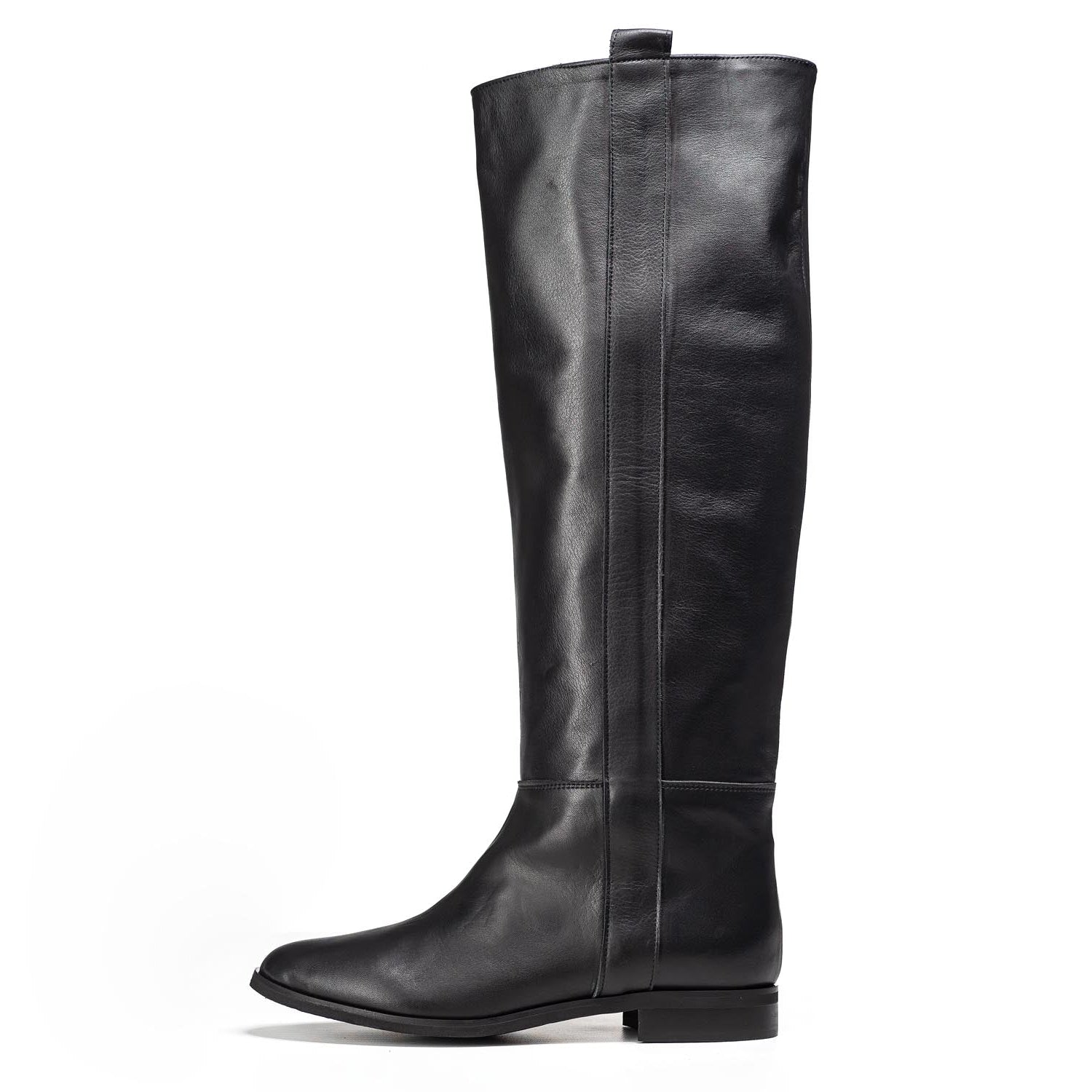 R1130_NEW - Tubular boot in genuine leather with internal lift