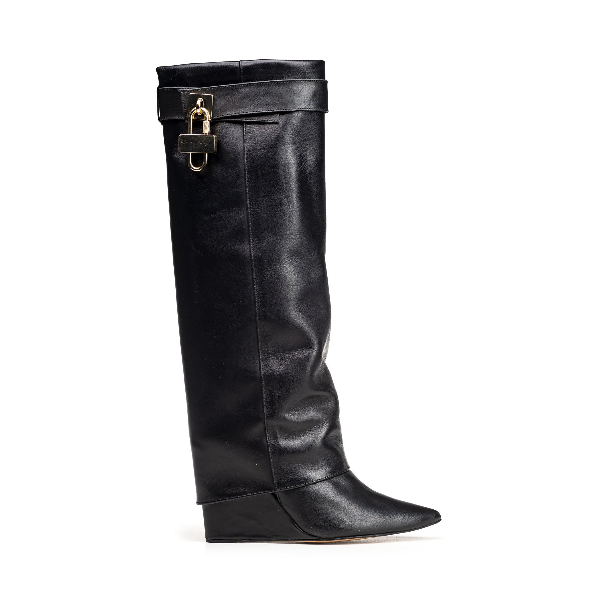 ACAPULCO_780_ZEPPA - Tubular boot in genuine leather with 10.5 cm wedge with accessory