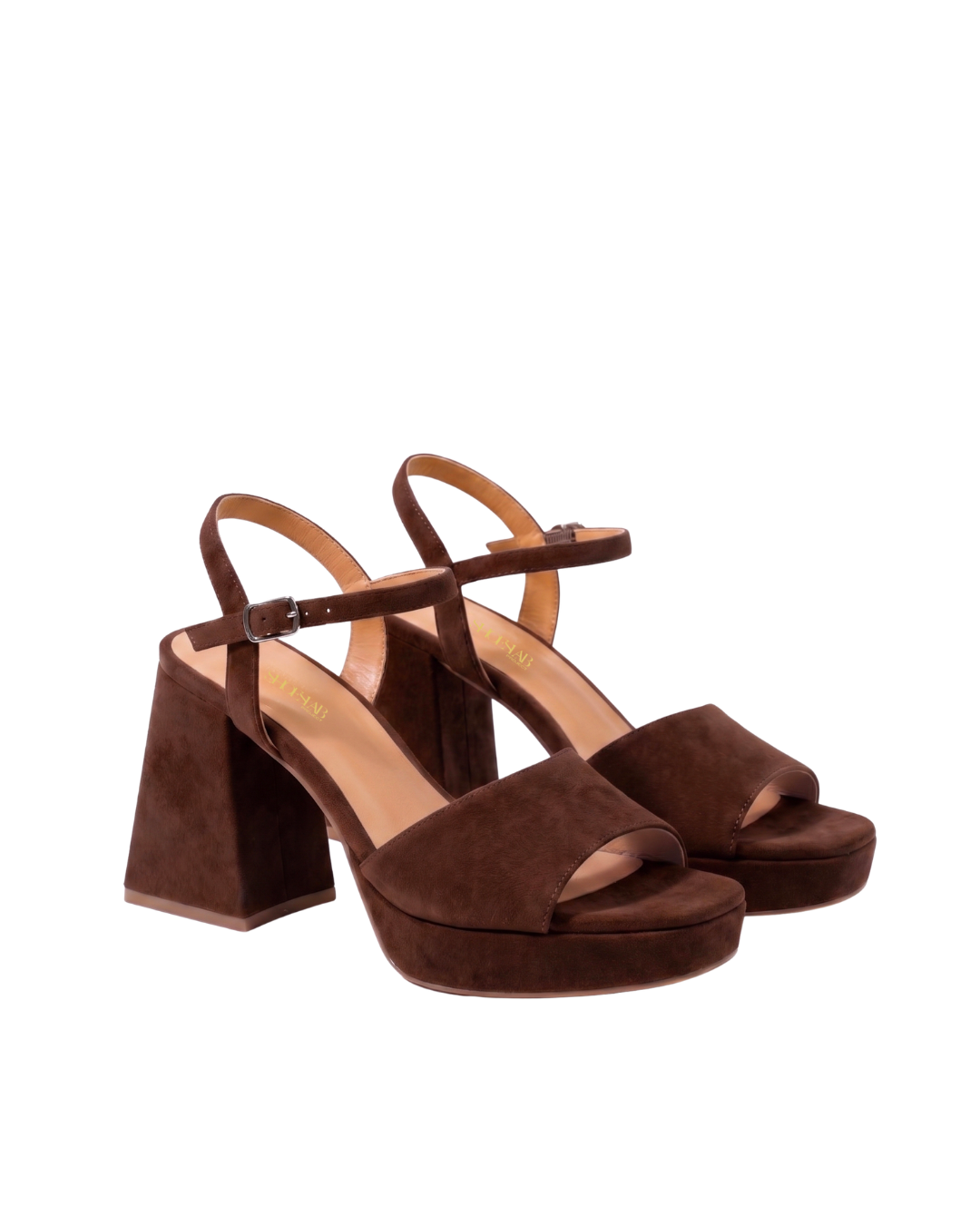CLOG 02 - Mood Sandal Clog in Real Black Suede with cork-covered sole