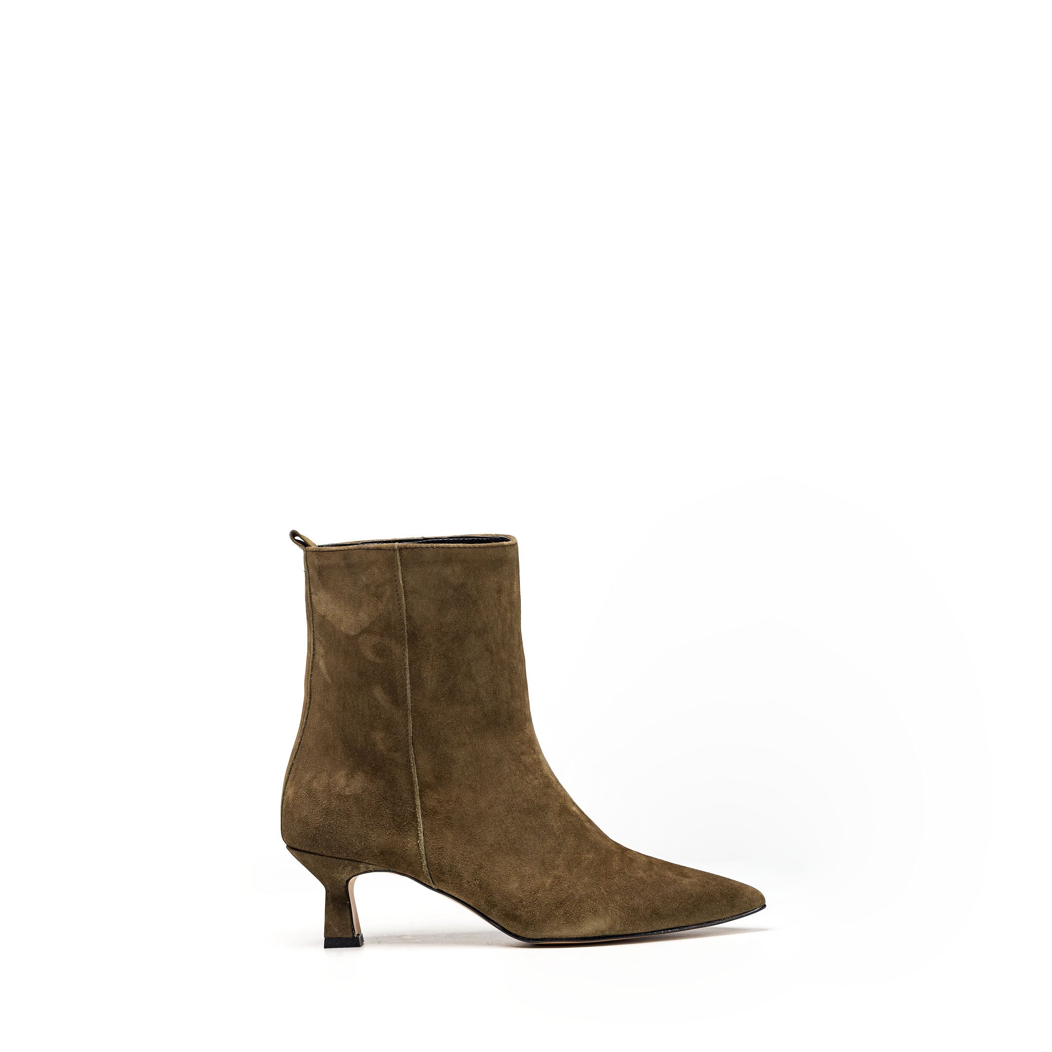 TR-347- Tubular ankle boot in real suede