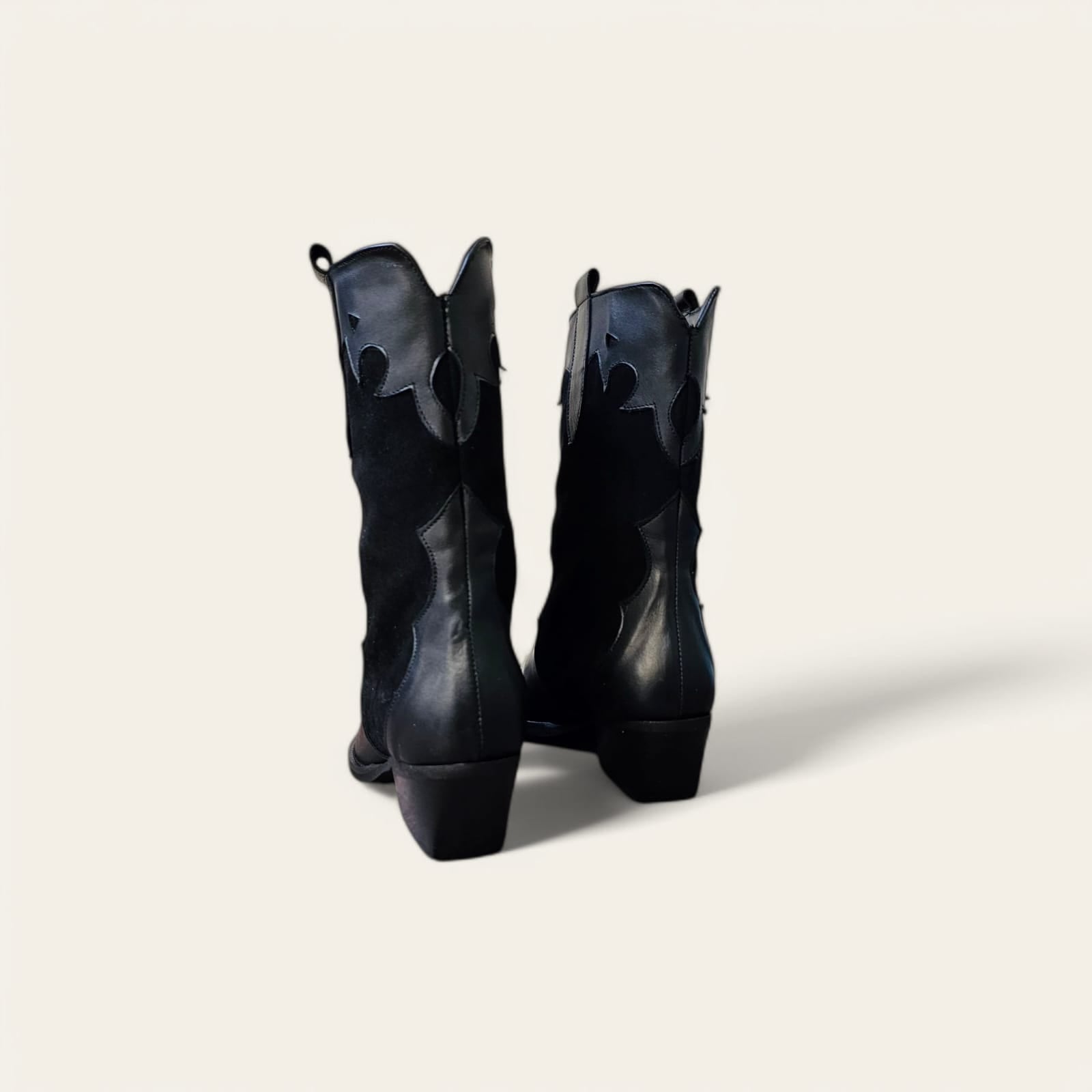 JULY LOW - Texan mood tubular boot in Real Suede and Genuine Leather