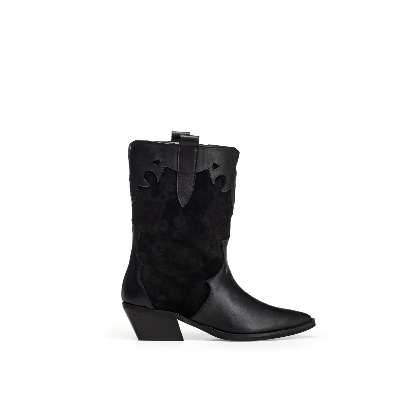 JULY LOW - Texan mood tubular boot in Real Suede and Genuine Leather