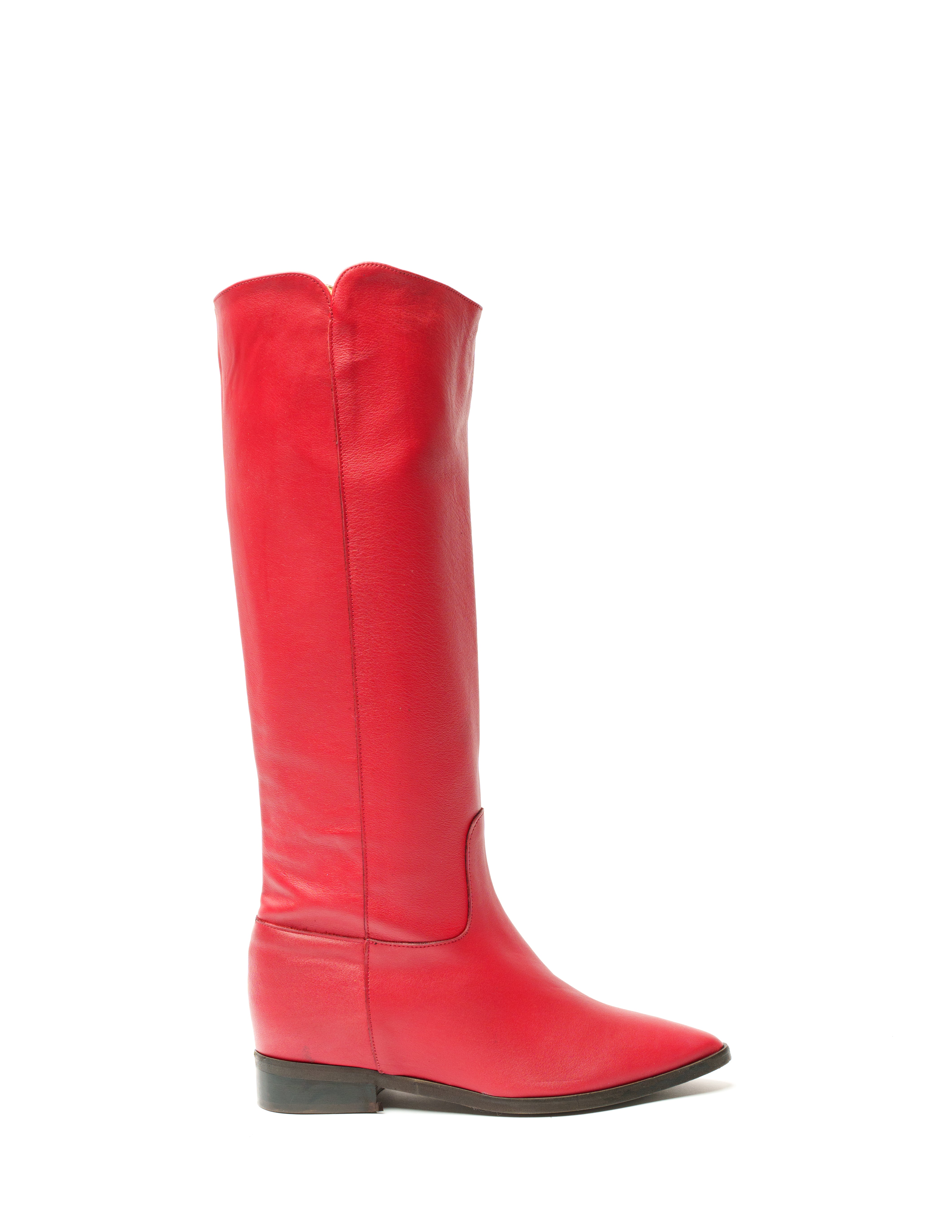 R443 - Bota tubular de piel auténtica Red Mood Camperos con elevación interna