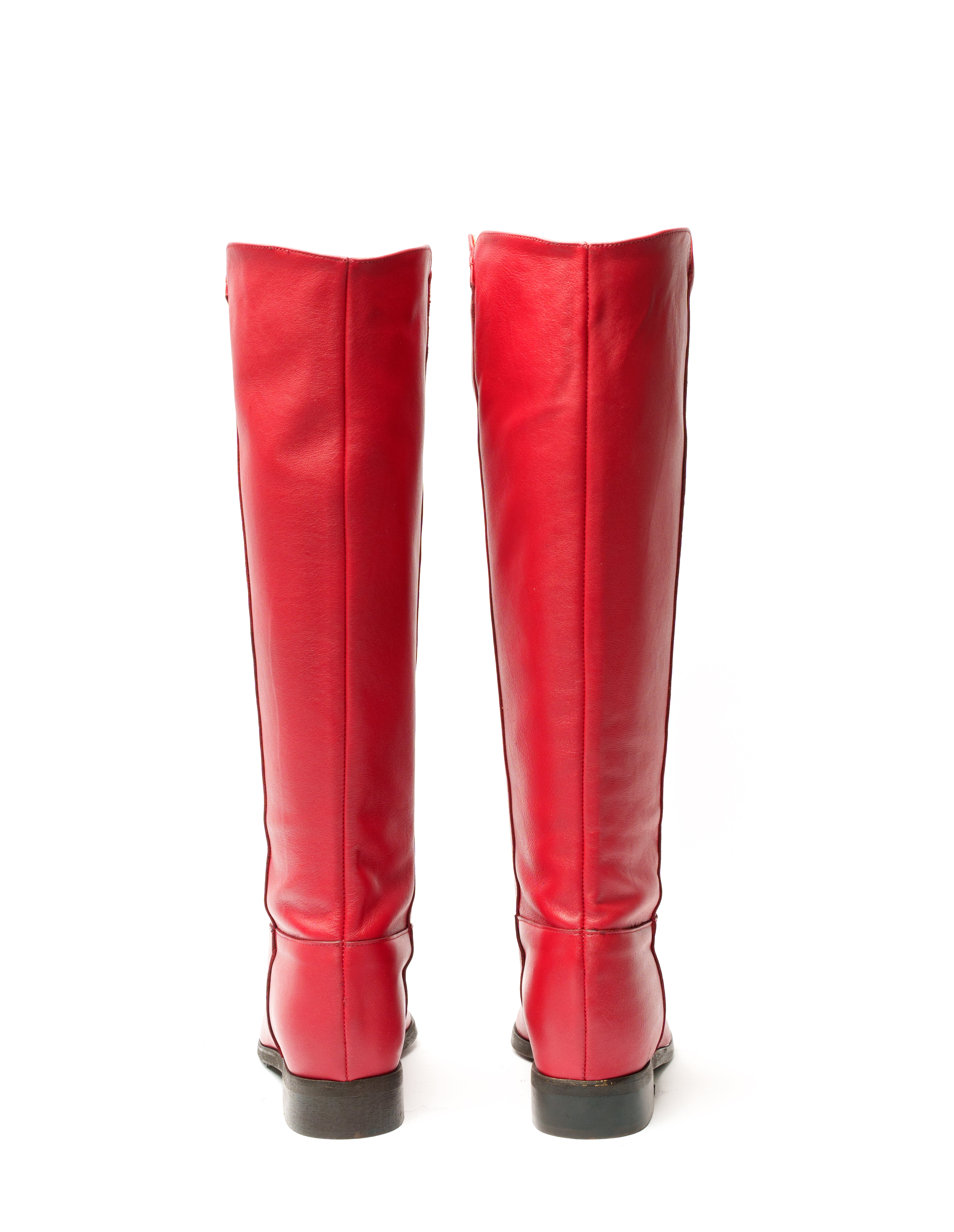 R40 - Genuine leather tubular boot with internal rise