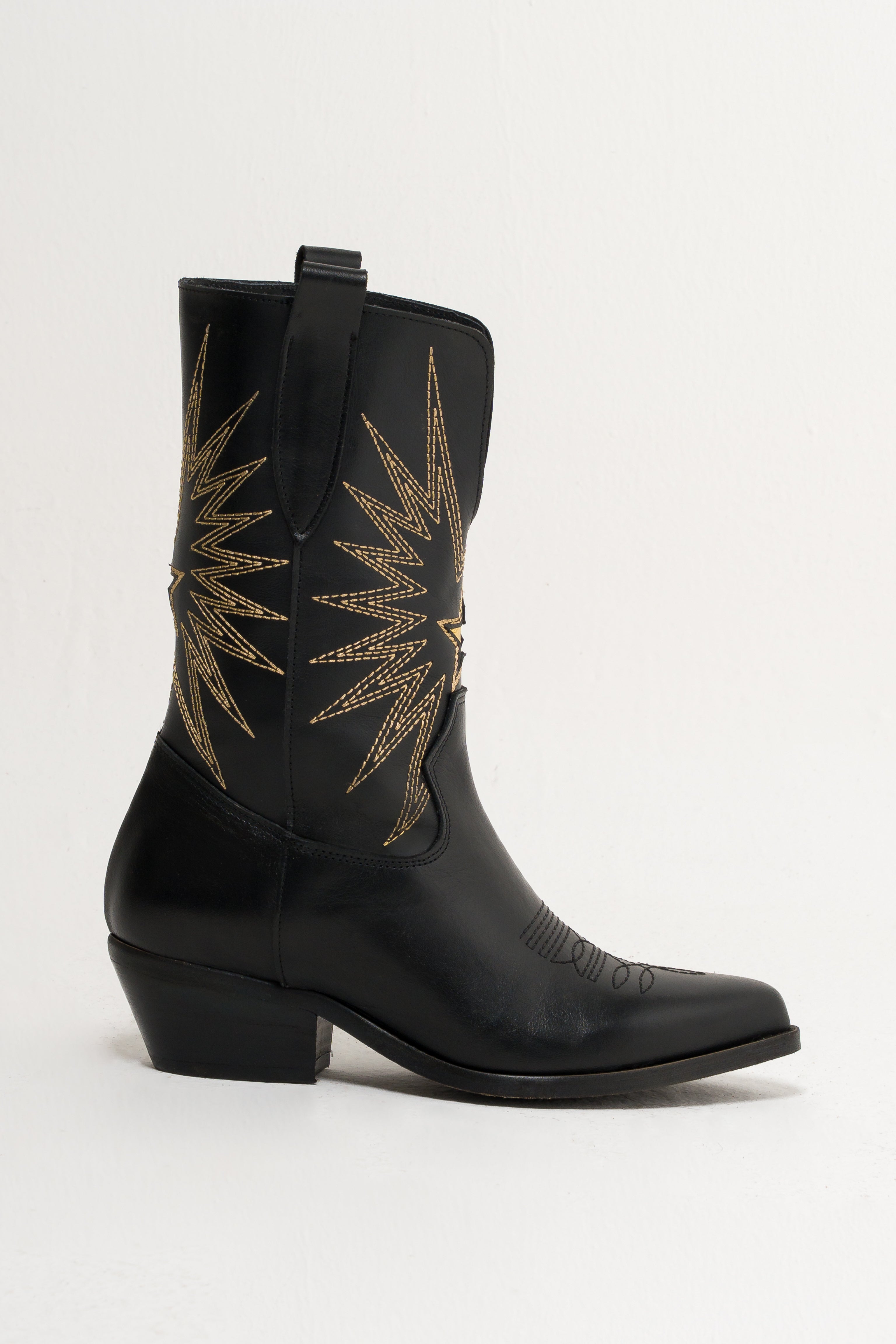 JULY LOW - Texan mood tubular boot in Real Suede and Genuine Leather