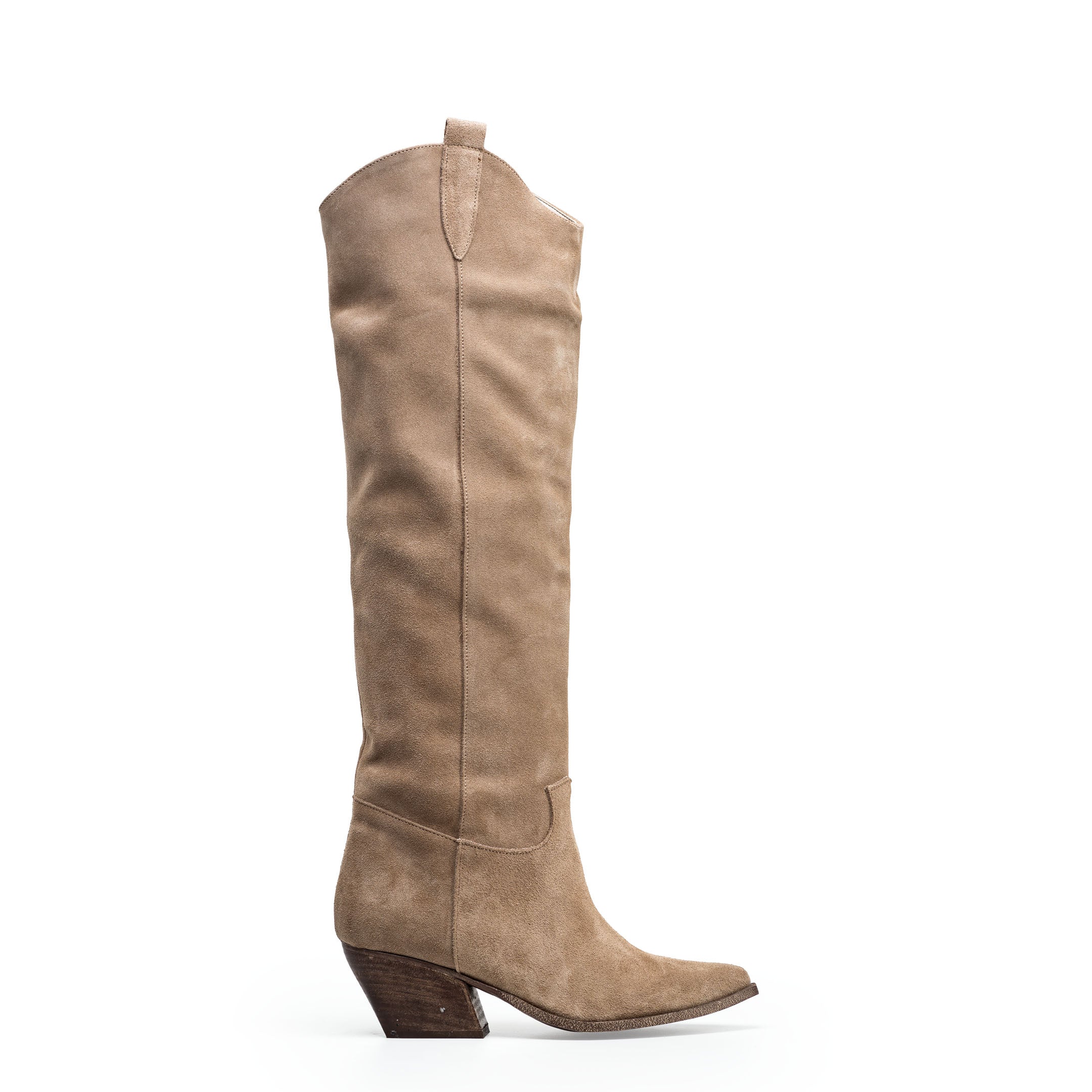 TEX 80 - Camperos Suede Daino Over-the-Knee Tubular Boot