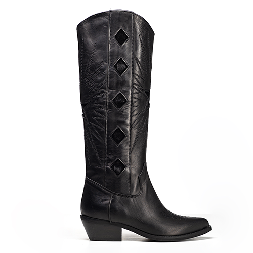 TEX 300_GOLDEN - Camperos mood tubular boot in genuine leather