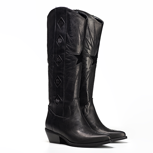 TEX 300_GOLDEN - Camperos mood tubular boot in genuine leather