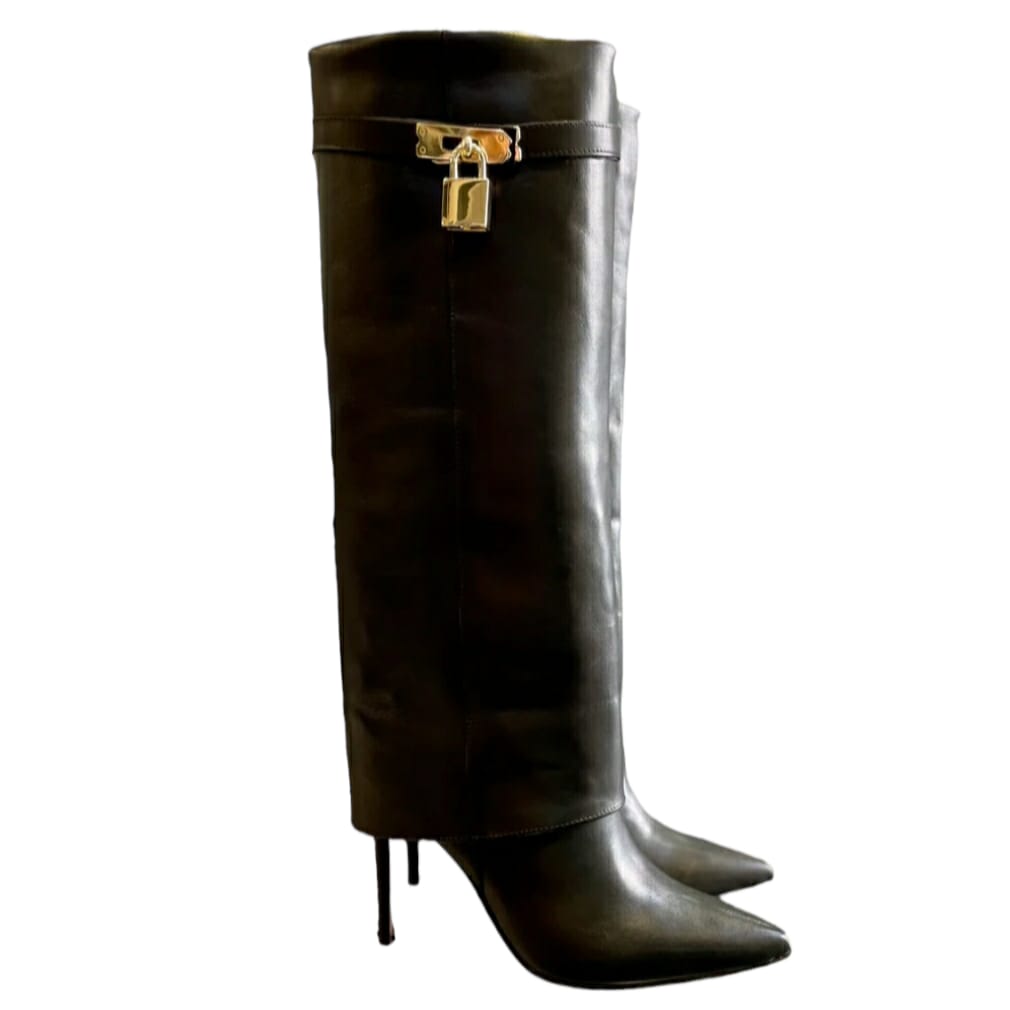 ACAPULCO 720 - Genuine Leather Tubular Boot with Stiletto Heel