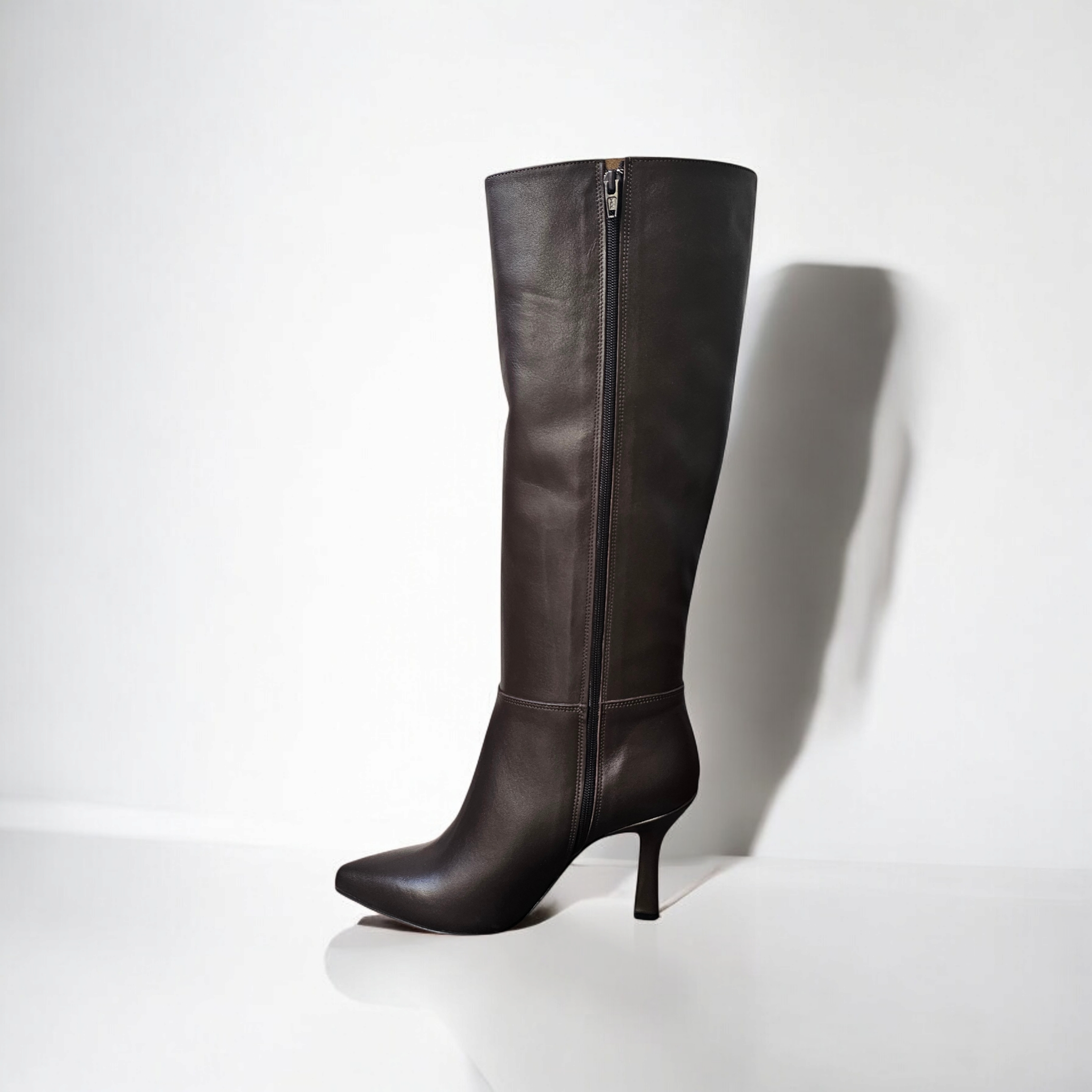 ZIP500 - Brown Genuine Leather Zip Up Boot