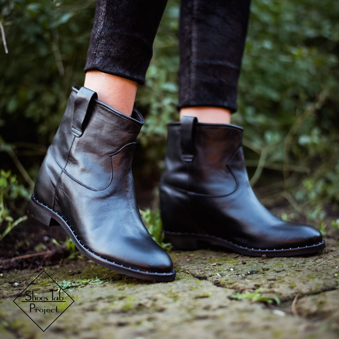 Stivaletti sales zeppa interna