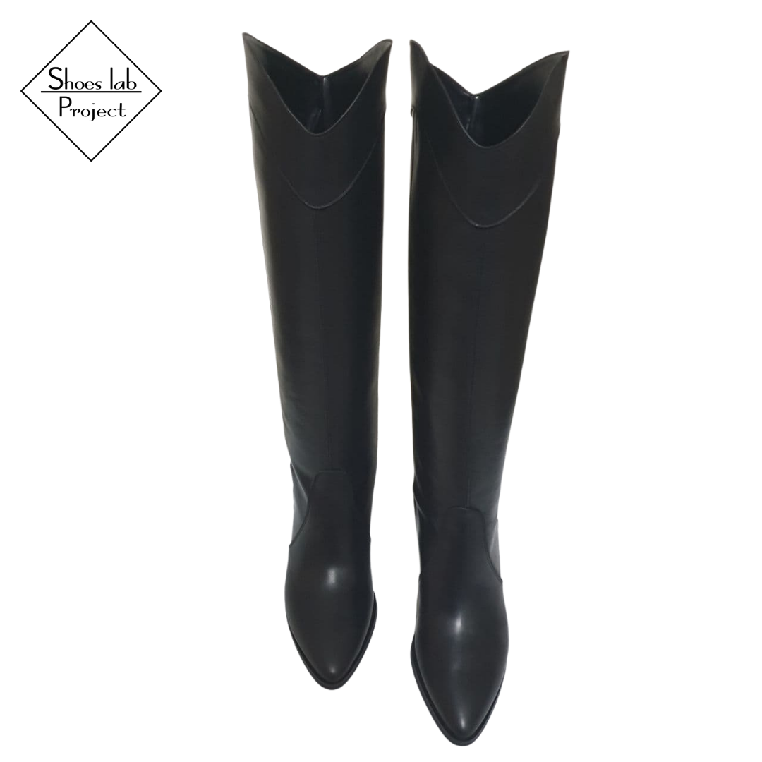 ALICE 300 - Genuine Leather tubular boot in Camperos mood with rise