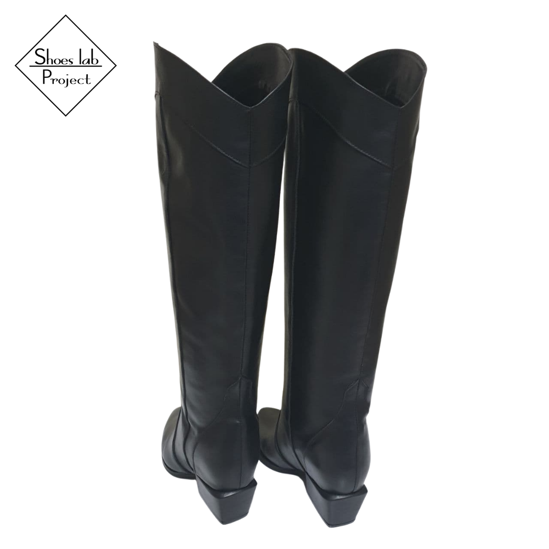 ALICE 300 - Genuine Leather tubular boot in Camperos mood with rise